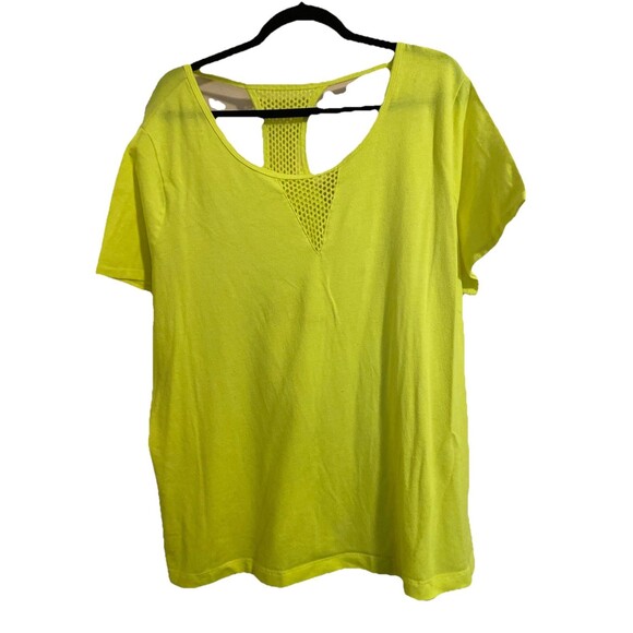 Tops - LIVI Top Women’s Plus 22/24 Activewear Fluorescent Yellow Shirt